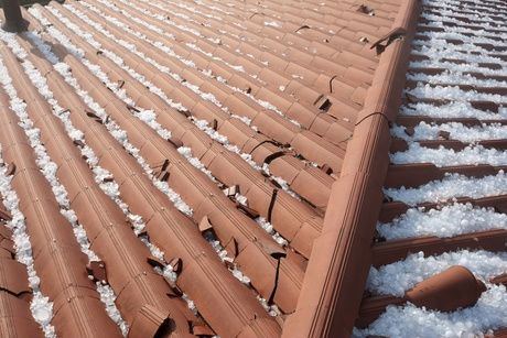 Hail damaged roof repair El Paso